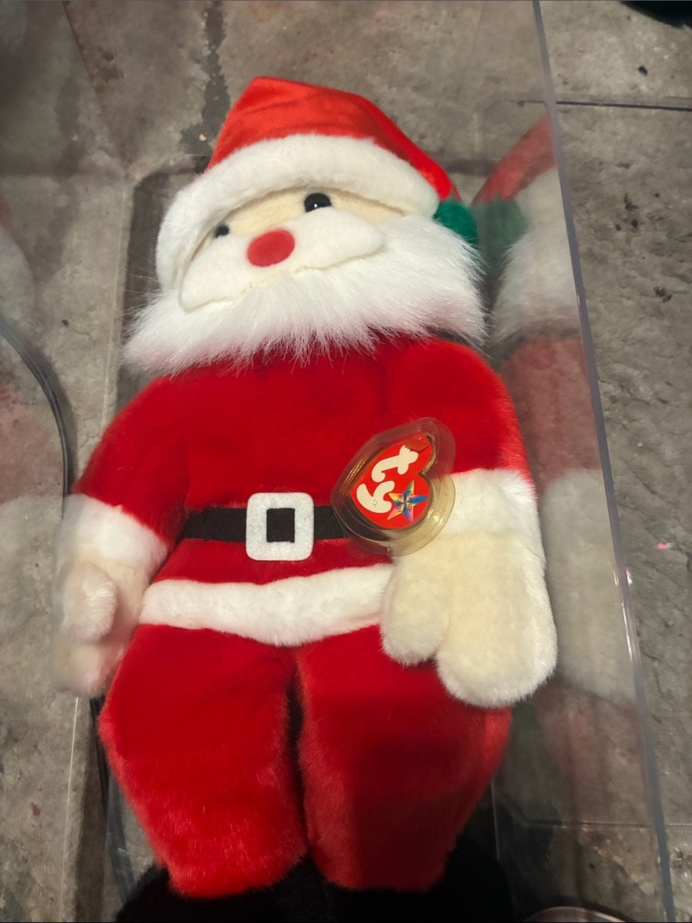 Vintage Ty Red and White Santa Plush 15.5 in
